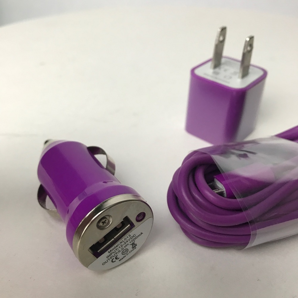 Micro USB Charging Set - Purple - Picture 2 of 4
